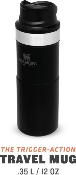 Stanley Trigger-Action Travel Mug 0.35L - Thermosfles - Matt Black -Bol Waterkoker Winkel 525x1200