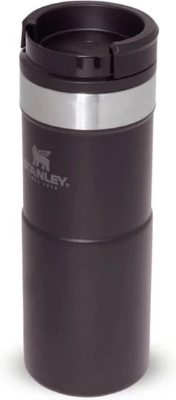 Stanley The NeverLeak™ Travel Mug 0,35L NEW - Thermosfles - Matt Black -Bol Waterkoker Winkel 529x1200 1