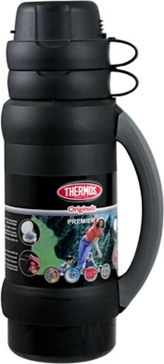 Thermos Premier Isoleerfles - 1L - Zwart Thermos Premier Isoleerfles - 1L - Zwart -Bol Waterkoker Winkel