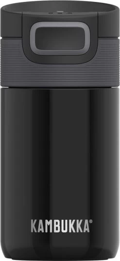 Kambukka Etna Thermosbeker 300 Ml - Makkelijk Reinigen - Lekvrije Koffiebeker - Pitch Black -Bol Waterkoker Winkel 556x1200