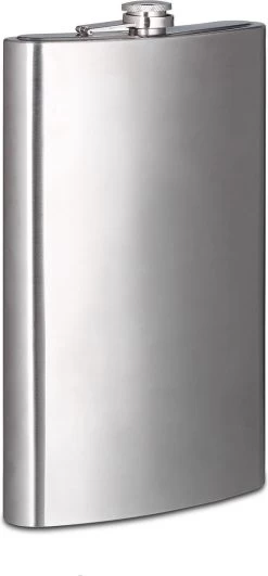 Relaxdays Platvink Edelstaal XXL - Heupfles 1,8 Liter - Zakflacon - Draagriem - Rvs Zilver -Bol Waterkoker Winkel 558x1200 2