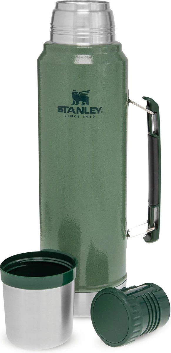 Stanley The Legendary Classic Bottle 1,00L - thermosfles - Hammertone Green Stanley The Legendary Classic Bottle 1,00L - Thermosfles - Hammertone Green -Bol Waterkoker Winkel