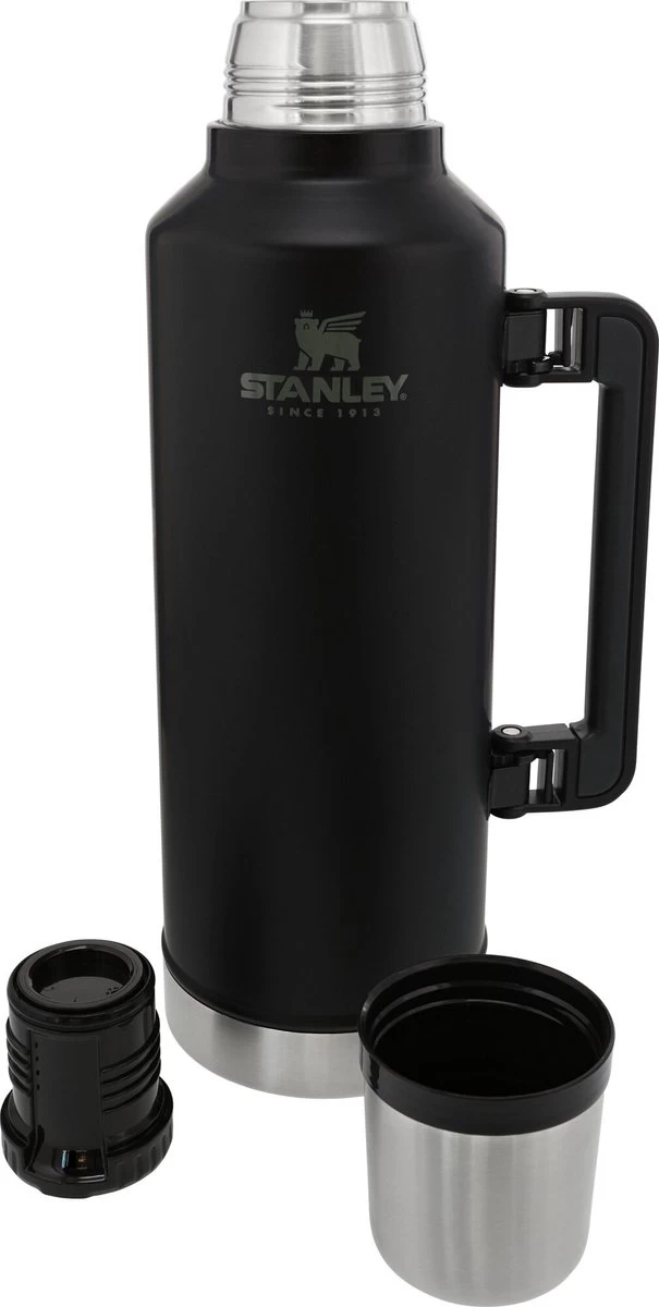 Stanley The Legendary Classic Bottle 2.3L Matte Black Pebble Stanley The Legendary Classic Bottle 2.3L Matte Black Pebble -Bol Waterkoker Winkel