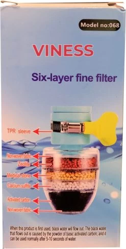 VINESS Waterfilter - Kraanfilter - Drinkwaterfilter - Waterzuivering - Waterbesparend - Duurzaam - Roze -Bol Waterkoker Winkel 608x1200