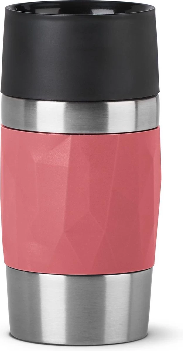 Tefal Compact Travel Mug Compact thermosfles - 0,3 L - Koraal Tefal Compact Travel Mug Compact Thermosfles - 0,3 L - Koraal -Bol Waterkoker Winkel