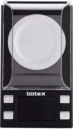 Imtex Precisieweegschaal 50 G / 0,001 Gram - Milligram-Weegschaal - Zakweegschaal - Laboratoriumweegschaal Met LCD-Display - Brievenweegschaal - Professionele Digitale Weegschaal - Goudweegschaal - Zwart -Bol Waterkoker Winkel 675x1200