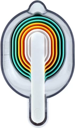 Alpina Maatbeker Set 9-delig Tot 1 Liter (Inclusief Trechter En Roerstaaf) - Measuring Cups & Spoons - Stapelbaar - Modern Design -Bol Waterkoker Winkel 711x1200