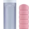 YOS Bottle - Waterfles Met Pillendoos - 7 Vaks - Roze -Bol Waterkoker Winkel 714x1200 1
