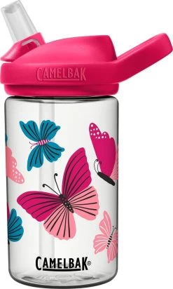 CamelBak Eddy+ Kids - Drinkfles - 400 Ml - Transparant (Colorblock Butterflies)