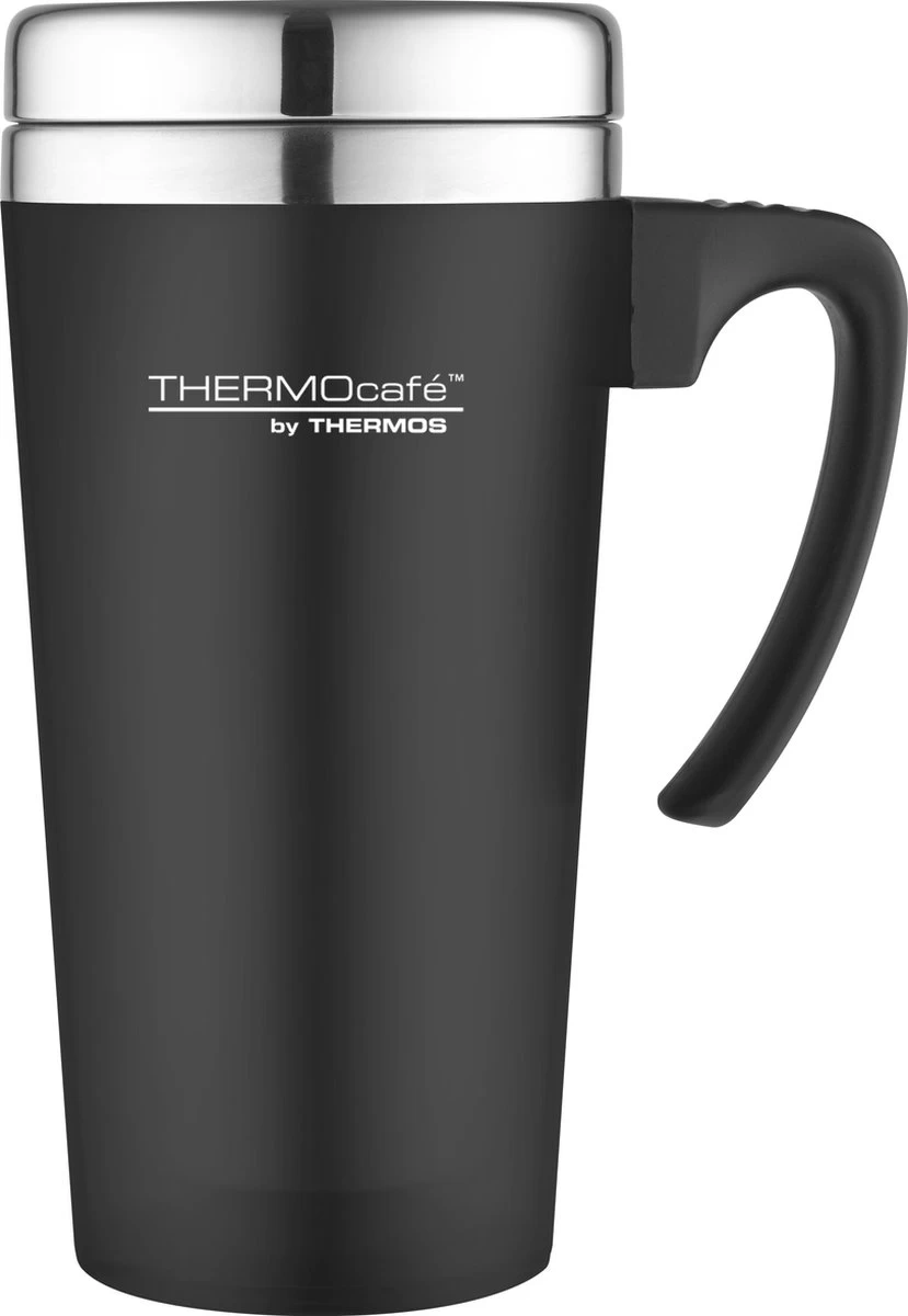 Thermos Soft Touch Travel MUG Zwart 420 ml Thermos Soft Touch Travel MUG Zwart 420 Ml -Bol Waterkoker Winkel