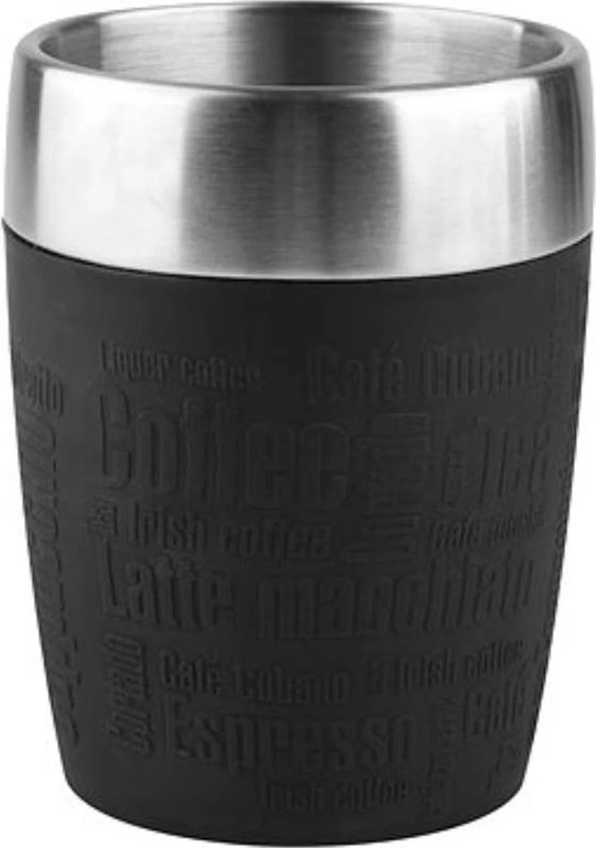 Tefal Travel Mug Thermobeker - 200 ml - RVS/Zwart Tefal Travel Mug Thermobeker - 200 Ml - RVS/Zwart -Bol Waterkoker Winkel