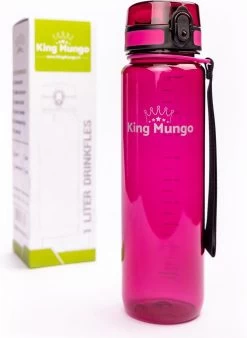 1 Liter Drinkfles - Vaatwasserbestendig - Sport Bidon Drinkbus King Mungo 1000ml Paars/rood -Bol Waterkoker Winkel 877x1200 2