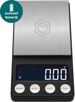 Ease Electronicz Digitale Mini Precisie Keukenweegschaal - 0,01 Tot 500 Gram - 14.2 X 7.5 Cm - Pocket Scale Op Batterij - Weegschaal Keuken