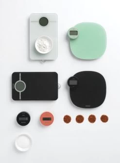 Brabantia Tasty+ Keukenweegschaal Digitaal - Op Batterijen - Dark Grey -Bol Waterkoker Winkel 891x1200