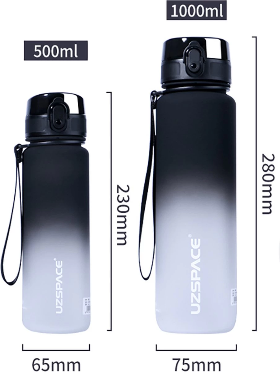 Sport & Outdoor Drinkfles, Waterfles, Sportfles, 500 ml, Zwart/Wit (Nieuwe Editie), Tritan, BPA-vrij, Gym, Loop, Wandel, Yoga, Tennis, Voetbal, Gift, Cadeau, Miracle Shop Sport & Outdoor Drinkfles, Waterfles, Sportfles, 500 Ml, Zwart/Wit (Nieuwe Editie), Tritan, BPA-vrij, Gym, Loop, Wandel, Yoga, Tennis, Voetbal, Gift, Cadeau, Miracle Shop -Bol Waterkoker Winkel