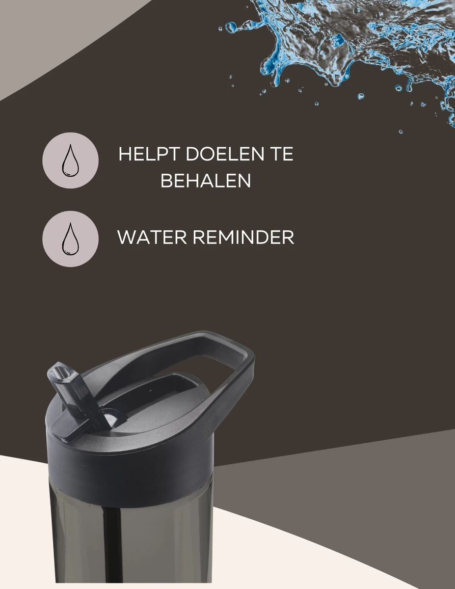 Drinkfles met rietje - Waterfles met rietje - Milieubewust - Bpa-vrij - 600 ml - zwart - lekvrij Drinkfles Met Rietje - Waterfles Met Rietje - Milieubewust - Bpa-vrij - 600 Ml - Zwart - Lekvrij -Bol Waterkoker Winkel 927x1200 3