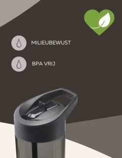 Drinkfles Met Rietje - Waterfles Met Rietje - Milieubewust - Bpa-vrij - 600 Ml - Zwart - Lekvrij 4 Drinkfles Met Rietje - Waterfles Met Rietje - Milieubewust - Bpa-vrij - 600 Ml - Zwart - Lekvrij -Bol Waterkoker Winkel 927x1200 4