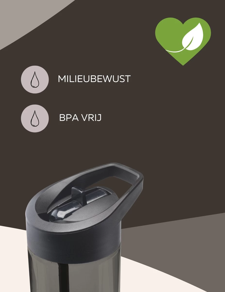 Drinkfles met rietje - Waterfles met rietje - Milieubewust - Bpa-vrij - 600 ml - zwart - lekvrij Drinkfles Met Rietje - Waterfles Met Rietje - Milieubewust - Bpa-vrij - 600 Ml - Zwart - Lekvrij -Bol Waterkoker Winkel 927x1200 4
