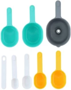 Alpina Maatbeker Set 9-delig Tot 1 Liter (Inclusief Trechter En Roerstaaf) - Measuring Cups & Spoons - Stapelbaar - Modern Design -Bol Waterkoker Winkel 948x1200