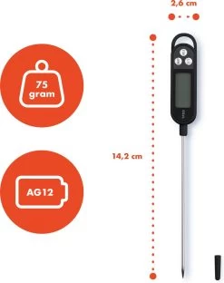 Captain Cook Keukenthermometer - Inclusief E-Kookboek - Vleesthermometer - BBQ Thermometer- Suikerthermometer - Kernthermometer -Bol Waterkoker Winkel 949x1200 4