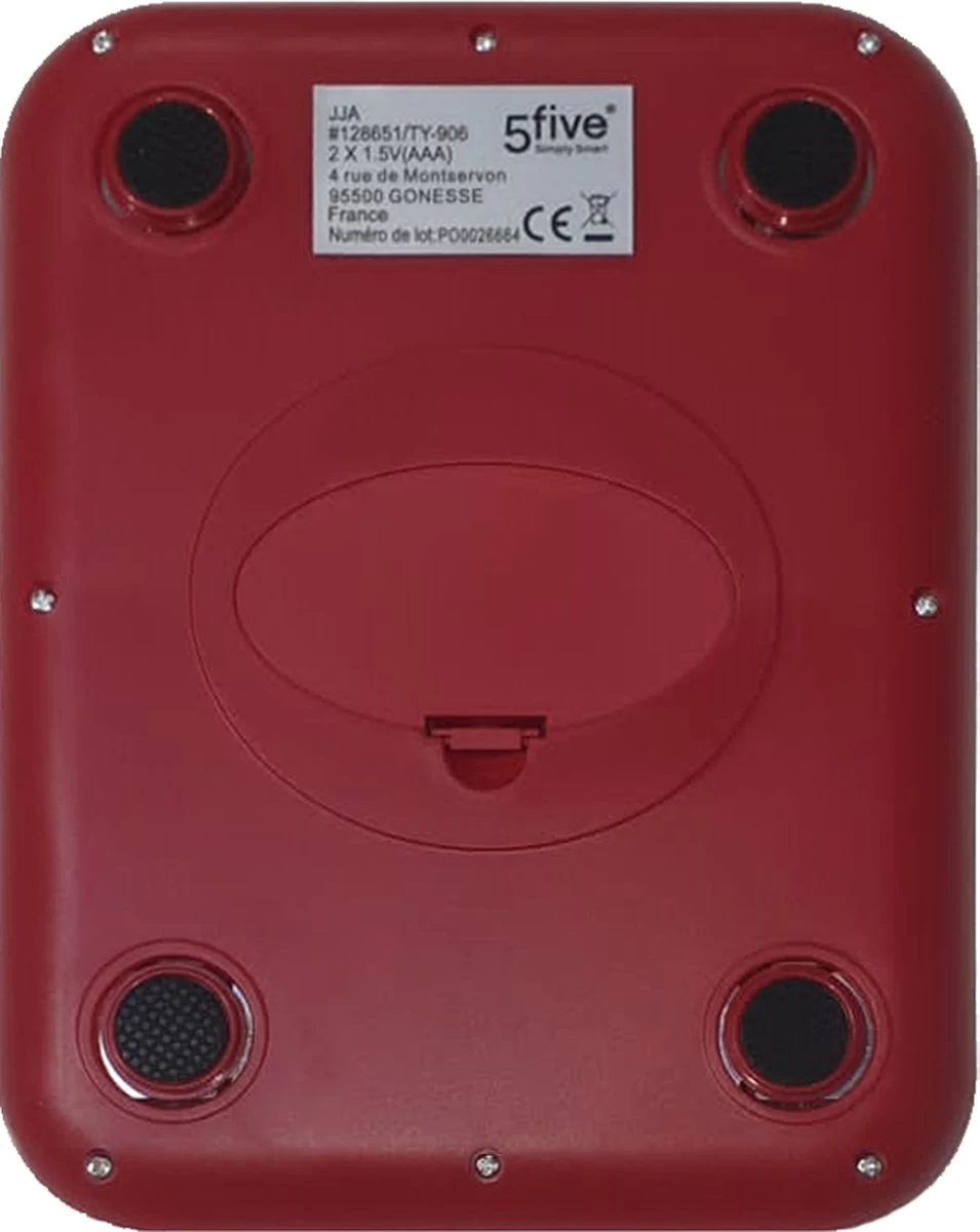 RiMa7 - Digitale Precisie Keukenweegschaal - Tot 5000 gram (5kg) - RVS/Rood RiMa7 - Digitale Precisie Keukenweegschaal - Tot 5000 Gram (5kg) - RVS/Rood -Bol Waterkoker Winkel