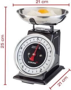 Korona Tom Keukenweegschaal - Retro - Tot 5 Kg - Zwart / Zilver -Bol Waterkoker Winkel 956x1200 2
