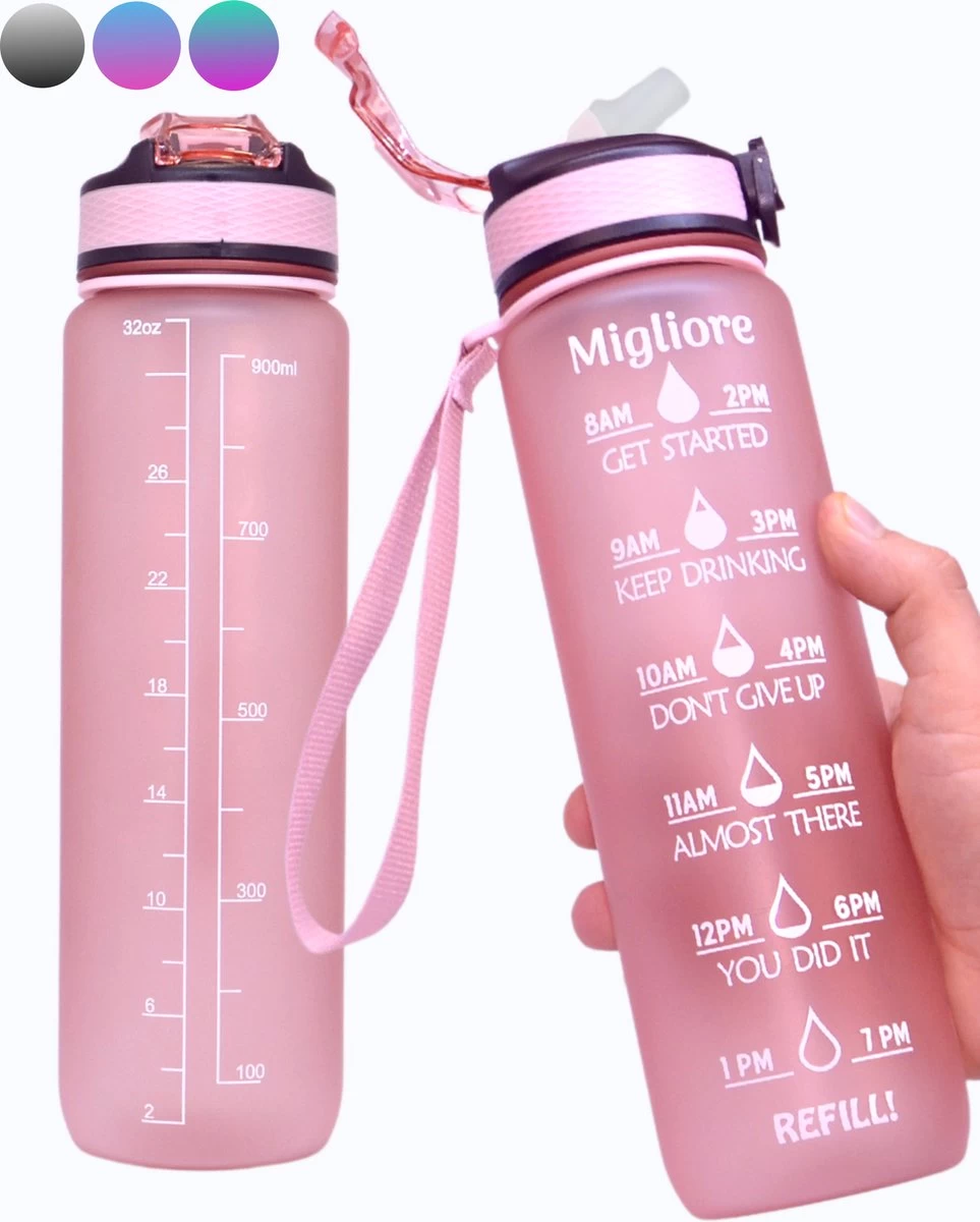 Migliore Drinkfles – Luxe Drinkfles Met Rietje – Waterfles 1 Liter – Water Bottle – Motivatie Waterfles met Tijdmarkeringen - Ook in 600 ml en 2 Liter Migliore Drinkfles – Luxe Drinkfles Met Rietje – Waterfles 1 Liter – Water Bottle – Motivatie Waterfles Met Tijdmarkeringen - Ook In 600 Ml En 2 Liter -Bol Waterkoker Winkel 963x1200 2