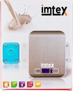 Imtex Digitale Precisie Keukenweegschaal - Tot 5000 Gram (5kg) - RVS Rosé 8 Imtex Digitale Precisie Keukenweegschaal - Tot 5000 Gram (5kg) - RVS Rosé -Bol Waterkoker Winkel 963x1200