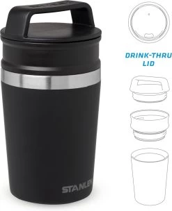 Stanley The Shortstack Travel Thermosbeker - 230 Ml - RVS/Mat Zwart -Bol Waterkoker Winkel 975x1200 3