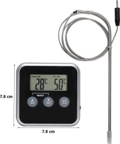 Auctic® DT-1000 - Vleesthermometer – BBQ Accesoires – Oventhermometer – BBQ Thermometer – Kernthermometer -Bol Waterkoker Winkel 994x1200