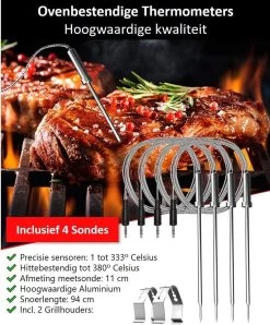 Hermanos® Digitale BBQ Thermometer Draadloos - Keukenthermometer - Bluetooth Met App - 4 Sondes - Magneet - Incl. Batterijen 12 Hermanos® Digitale BBQ Thermometer Draadloos - Keukenthermometer - Bluetooth Met App - 4 Sondes - Magneet - Incl. Batterijen -Bol Waterkoker Winkel 996x1200 2